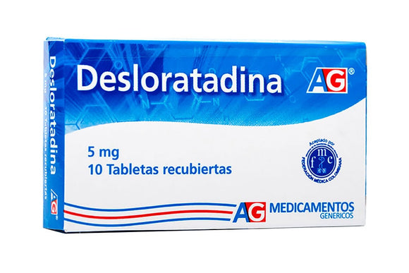 Desloratadina 5 mg caja x 10 tabletas recubiertas — Lafrancol (American Generics)