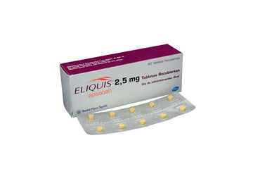 Eliquis apixabán 2.5mg caja con 60 tabletas — Pfizer
