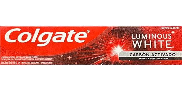 Crema Dental Colgate Luminous White Carbon Activado 75 gr — Colgate-Palmolive