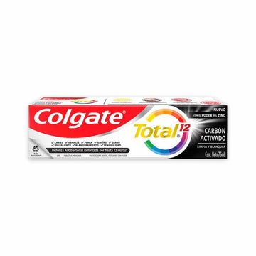 Crema Dental Colgate Total 12 White Carbón Activado 75gr — Colgate-Palmolive