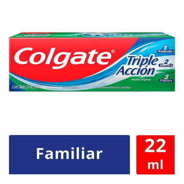Crema Dental Colgate Triple Accion 22 gr x 12 Unidades - Colgate Palmolive