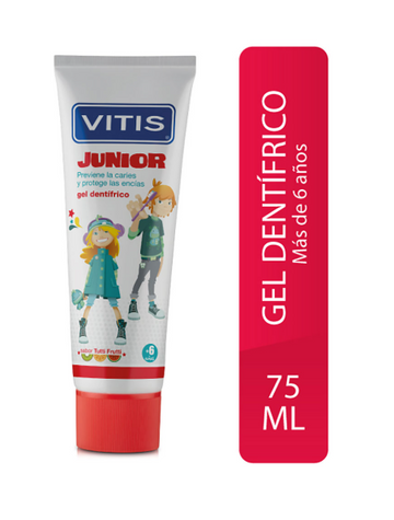 Crema Dental Vitis Junior Gel 75 ml — Dentaid