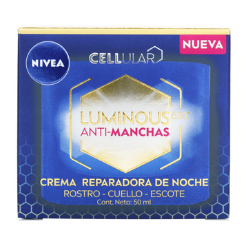 Crema Nivea Antimanchas Cellular Luminous 630 tarro 50 ml - tratamiento facial despigmentante