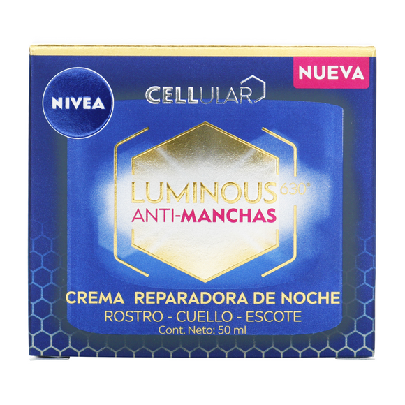 Crema Nivea Antimanchas Cellular Luminous 630 tarro 50 ml - tratamiento facial despigmentante