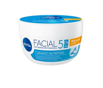 Crema Nivea Cuidado Nutritivo 5 en 1 100 ml — Beiersdorf