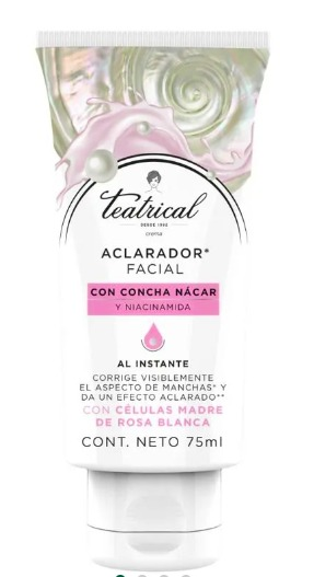 Crema Teatrical Aclarador Facial 75 ml — Genomma Lab