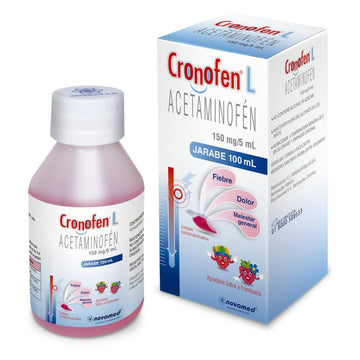 Cronofen L Acetaminofén 150mg/5mL Jarabe 100 ml — Novamed