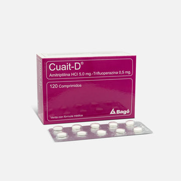 Cuait-D amitriptilina 5 mg + trifluoperazina 0,5 mg 120 comprimidos — Laboratorios Bagó