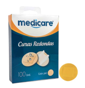 Curas Medicare Redondas Color piel 100 uds — Option