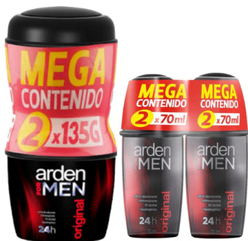 Combo Desodorante Arden For Men Original Crema y Roll On