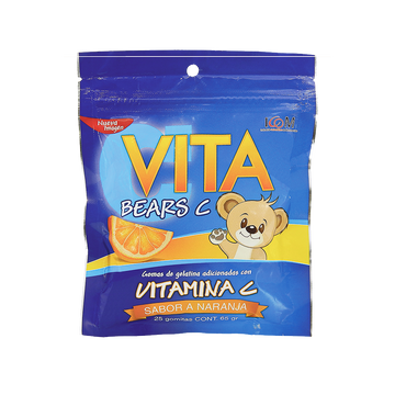 Gomas Vitabears C bolsa por 25 unidades - Suplemento vitamina C masticable