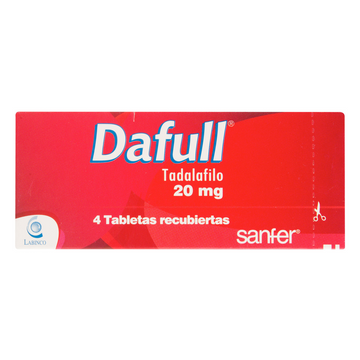 Dafull tadalafilo 20 mg 4 tabletas — Labinco
