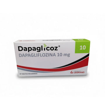 Dapaglicoz dapagliflozina 10 mg caja 30 tabletas recubiertas — Legrand
