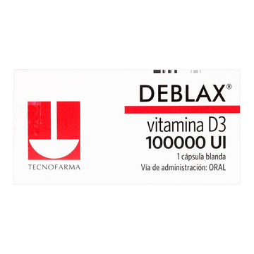 Deblax Vitamina D3 100.000 UI Caja x 1 Cápsula — Tecnofarma