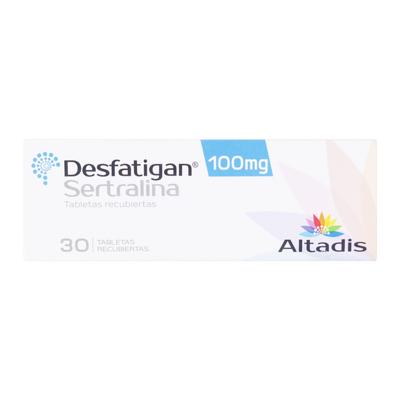 Desfatigan 100mg (sertralina) 30 tabletas — Altadis Farmacéutica