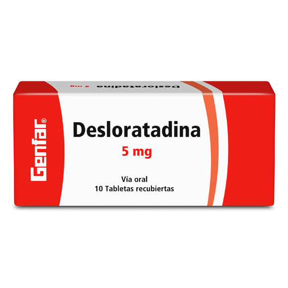 Desloratadina 5mg 10 Tabletas — Genfar
