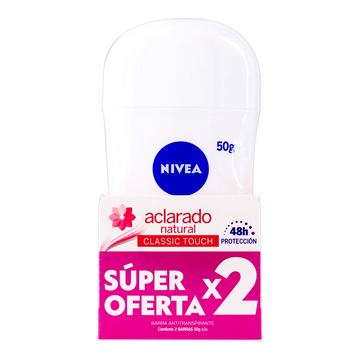 Desodorante Nivea Barra Aclarado Natural 50 g — Beiersdorf