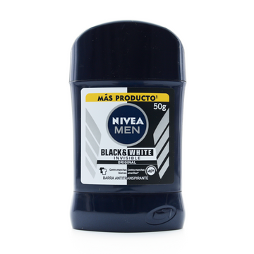 Desodorante Nivea Barra Invisible Black & White 50 gr — Beiersdorf