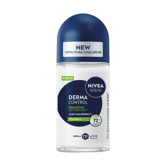 Desodorante Nivea Men Derma Control Sensitive Roll-On 50 ml — Beiersdorf