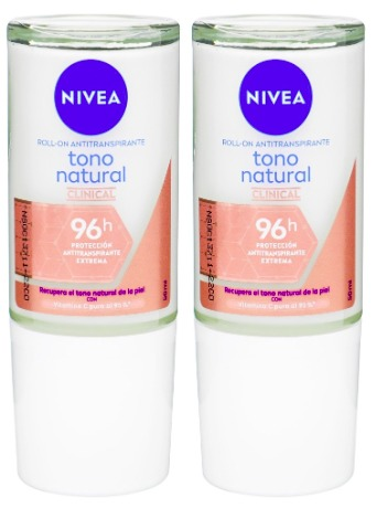 Desodorante Nivea Roll-On Clinical Tono Natural 50 ml — Beiersdorf