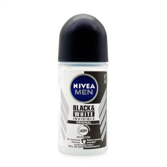 Desodorante Nivea Rollon Black & White 50 ml — Beiersdorf