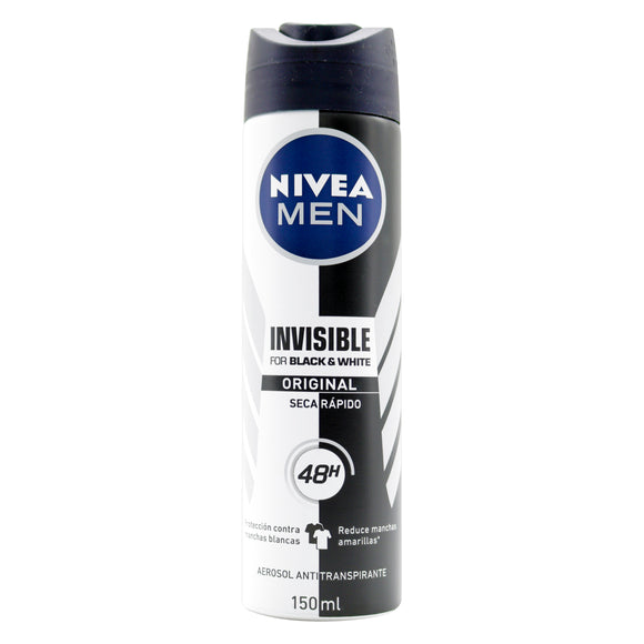 Desodorante Nivea Black & White spray 150 ml — Beiersdorf