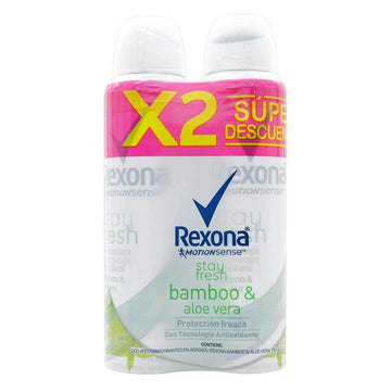 Desodorante Rexona Bamboo y Aloe Vera Spray 90 g x 2 Uds — Unilever