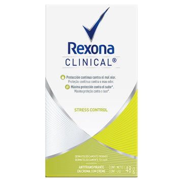 Desodorante Rexona Clinical Stress Control 48 gr Verde — Unilever
