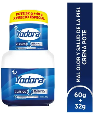 Desodorante Yodora Crema 60 GR+32 gr — Tecnoquímicas