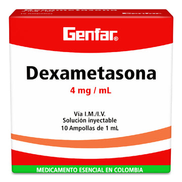 Dexametasona 4mg 2ml 10 Ampollas — Genfar