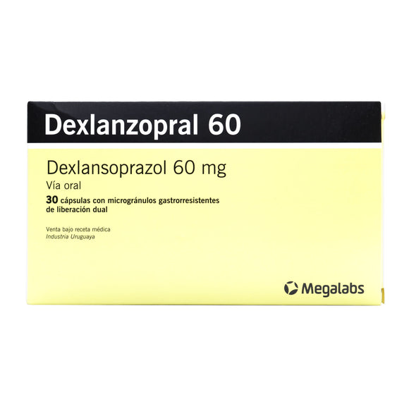 Dexlanzopral 60mg 30 cápsulas — Megalabs