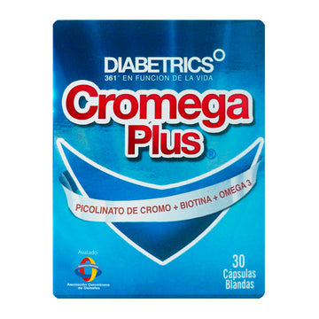 Diabetrics Cromega Plus 30 Cápsulas