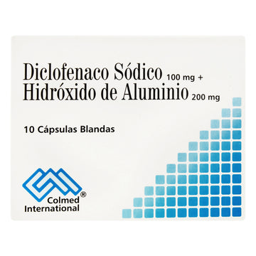 Diclofenaco 100mg + hidróxido de aluminio 10 cápsulas — Procaps