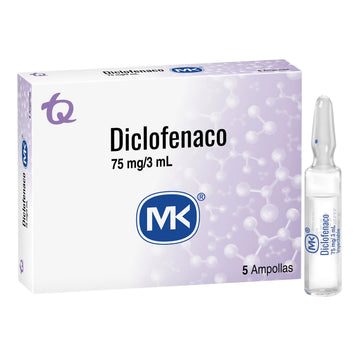 Diclofenaco 75 mg 5 Ampollas — MK