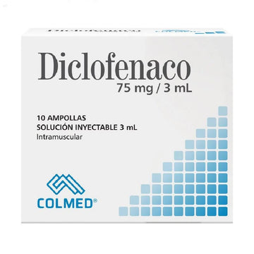 Diclofenaco Sodico 75mg/3ml 10 Ampollas - Procaps