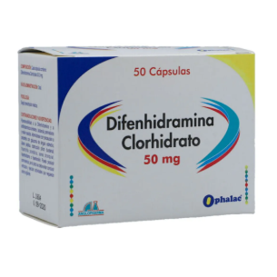 Difenhidramina 50 mg 50 Cápsulas Anglopharma