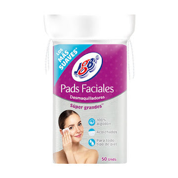 Discos Faciales Pads JGB Algodón 50 unidades