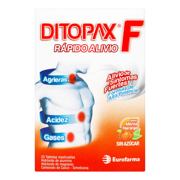 Ditopax F 25 tabletas masticables — Eurofarma
