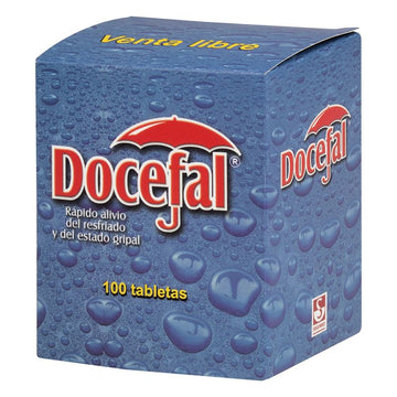 Docefal acetaminofén fenilefrina cafeína clorfeniramina 100 tabletas — Siegfried