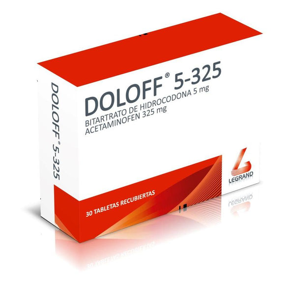 Doloff 5/325 mg 30 Tabletas — Legrand