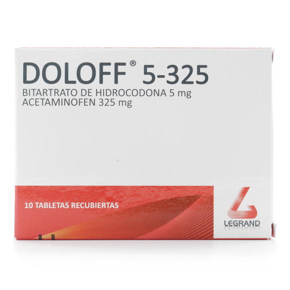 Doloff 5/325mg 10 tabletas — Legrand