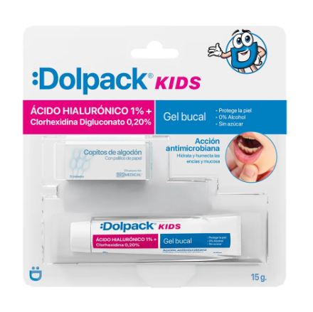 Dolpack Kids Gel Bucal Aftas 15g + Algodón — Big Medical