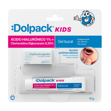 Dolpack Kids Gel Bucal Aftas 15g + Algodón — Big Medical