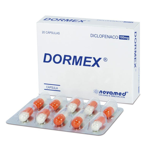 Dormex 100mg 20 cápsulas — Novamed
