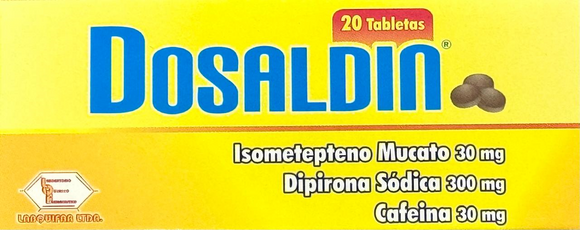 Dosaldin 30mg/30mg/300mg 20 tabletas — Labquifar