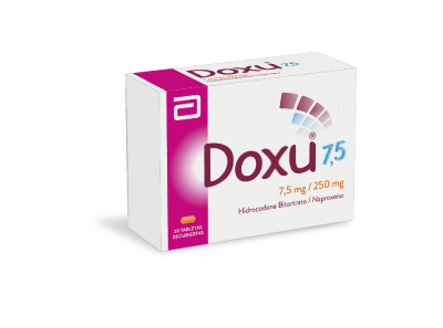Doxu Naproxeno 250mg + Hidrocodona 7.5mg 20 tabletas recubiertas — Abbott