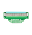 Gillette Mach3 Sensitive cartuchos de repuesto vista detalle hojas y banda lubricante