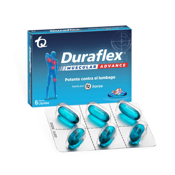 Duraflex Muscular Advance acetaminofén naproxeno cafeína 6 cápsulas — Tecnoquímicas