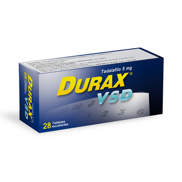 Durax VSD tadalafilo 5mg 28 tabletas — Lafrancol
