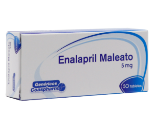 Enalapril 5 mg 50 Tabletas — Coaspharma